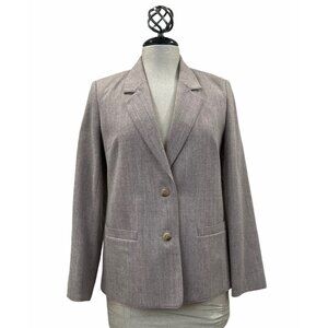 Edinburgh Woollen Mills Blazer Womems 12 Wool Academia‎ Vtg English Countryside